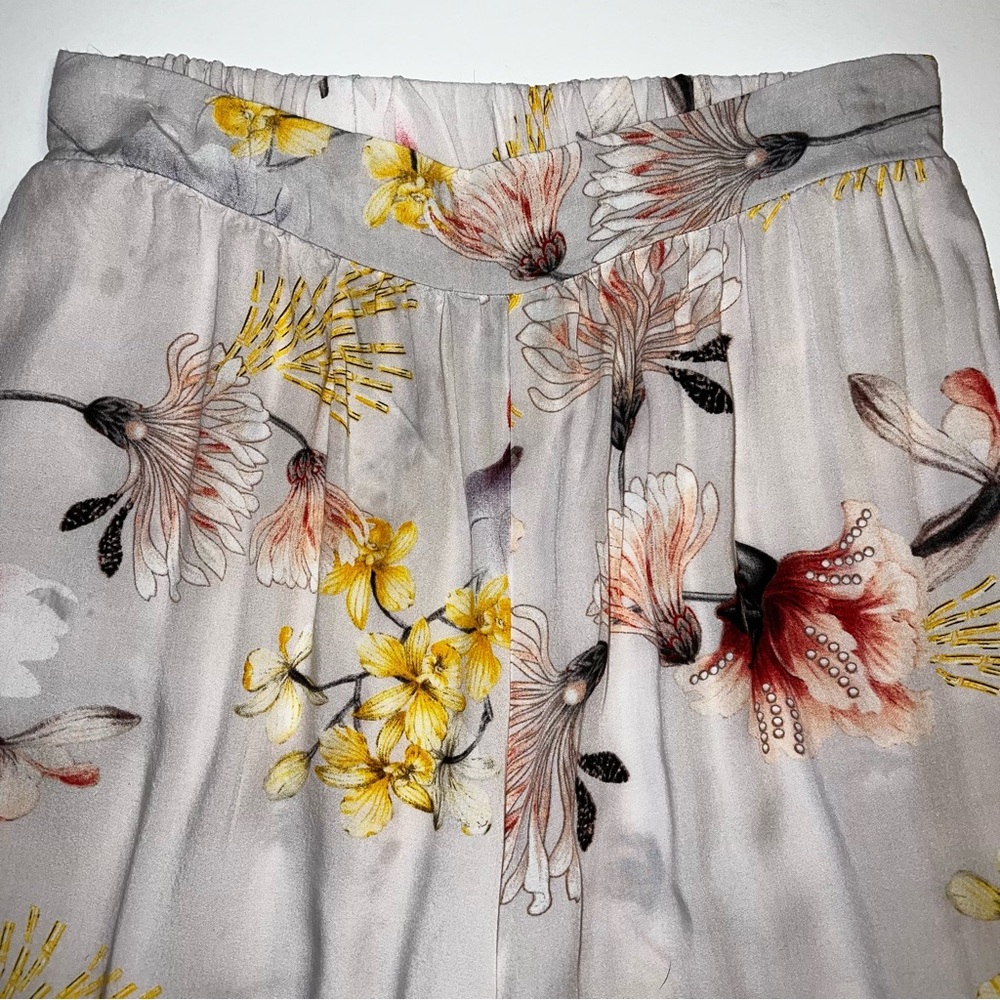 Jaase Juliette Bombay Wide Leg Floral Multicolor Pants Sz XS - Picture 3 of 10